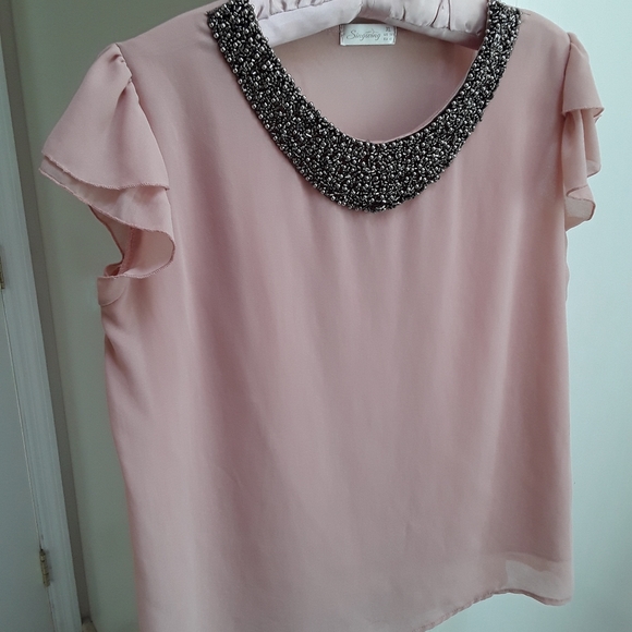 Vintage Singwing Pink Blouse xl - Picture 7 of 8